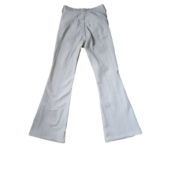 Levi's Vintage 70s Boho Flare Jeans Women's Size 27 White Classic Hippie Flawed - Picture 3 of 11